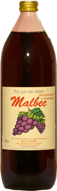 Artisan organic grape juice
